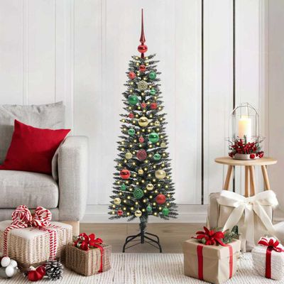 vidaXL Umelý vianočný stromček Zelená 120 cm PVC, plast a oceľ