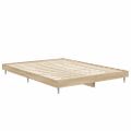 vidaXL Posteľný rám dub sonoma 135x190 cm kompozitné drevo