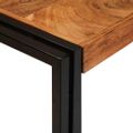 vidaXL Hniezdiaci stôl 3 ks Hnedá a čierna 82 x 40 x 45 cm