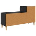 vidaXL Skriňa na topánky 102 x 36 x 60 cm Kompozitné drevo Čierny dub