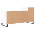 vidaXL TV skrinka lesklá biela 100x35x55 cm spracované drevo