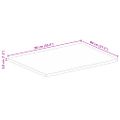 vidaXL Stolová doska 90x80x3,8 cm živý okraj masívny mangovník