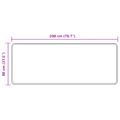 vidaXL Behúň MARSA Béžová 80 x 200 cm Polyester a PVC