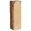 vidaXL TV skrinky s LED svetlami 2 ks staré drevo 30,5x30x102 cm