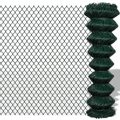 vidaXL Drôtené pletivo, oceľ 1,5x15 m, zelené