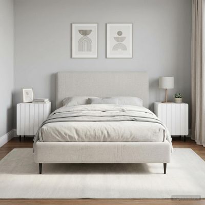 vidaXL Nočný stolík 2 ks Biela s vysokým leskom 43 x 34,5 x 52 cm