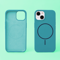 Silicone Thin Mag case for iPhone 17 6,3" / 18 6,3" turquoise