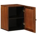 vidaXL Zavesený kabinet do kúpeľne s úložiskom Orech 38 x 33 x 48 cm