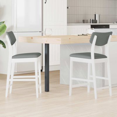 vidaXL Jedálenské stoličky 2 pcs Biela 48 x 49 x 95 cm