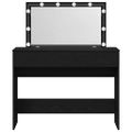 vidaXL Toaletný stolík Čierny dub 100 x 40 x 120 cm Kompozitné drevo