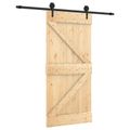 vidaXL Posuvné dvere Prírodná a čierna 95 x 210 cm