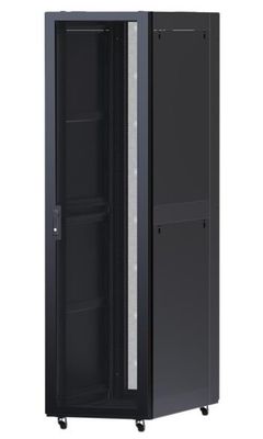 XtendLan 42U/800x1000 stojanový, černý, perforované dveře a záda, nosnost 2400kg Rozvadec, 19", stojanový, rozebíratelný, výška 42U, 800×1000, perforované dvere a záda, nosnost 2400kg, cerný