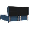 vidaXL Posteľ s pružinovým rámom Modrá 200 x 200 cm látka