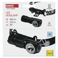 Čeľovka EMOS P3544 LED nabíjacia, 500 lm, 120 m, Li-Ion 800 mAh
