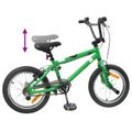 vidaXL BMX Bicykel 16 Palcov pre deti vo veku 5-8 rokov Zelená