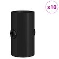 vidaXL Stoperky na stolný futbal 10 ks Čierny 1,7 x 1,7 x 3,2 cm PP