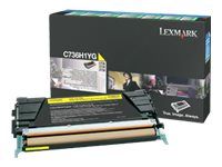 Vysoká výťažnosť - žltá - originálna - kazeta s farbivom LRP - pre Lexmark CS736dn, CS748de
