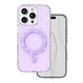 Bubble Dots Mag kryt pre iPhone 16 Pro 6,3" fialový