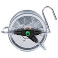 vidaXL Hadicový bubon nástenný pre 50 m 1/2" / 35 m 3/4" hadicu oceľ