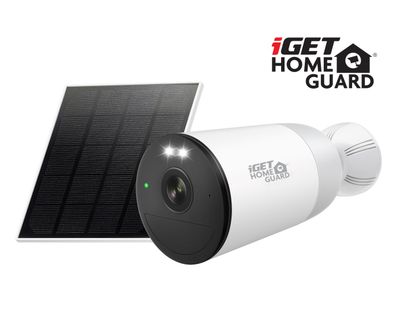 iGET HGWBK355S - WiFi 2K IP kamera, pre set iGET HGWNK108402S, solárny panel, batéria 9000 mAh