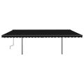 vidaXL Automatická markíza, LED a senzor vetra 6x3,5 m, antracitová