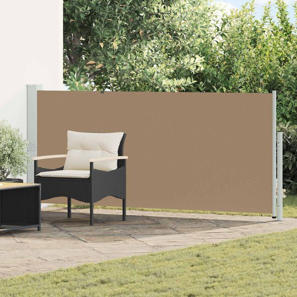 vidaXL Retračná bočná markíza 140 x 500 cm Polyester Obdĺžnikový