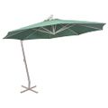 vidaXL Visiaci slnečník 350 cm, hliníková tyč, zelený