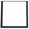 vidaXL Nohy k jedálenskému stolu v tvare U, 2 ks, čierne, 70 x (72-73) cm, oceľové