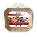 ScanPart Obdĺžniková papierová forma do teplovzdušnej fritézy 20 × 15 cm, 100 ks
