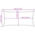 vidaXL Tieniaca plachta 160 g/m² červená 2,5x4,5 m HDPE