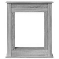 vidaXL Obloženie krbu sivá sonoma 75x20x87,5 cm kompozitné drevo