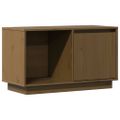 vidaXL TV skrinka medovo-hnedá 74x35x44 cm masívna borovica