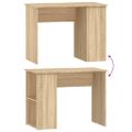 vidaXL Stôl dub sonoma 100x55x75 cm spracované drevo