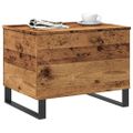 vidaXL Konferenčný stolík staré drevo 60x44,5x45 cm kompozitné drevo