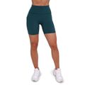Dámske šortky Ignite Dark Green - GymBeam, veľkosť L, veľkosť oblečenia L
