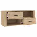 vidaXL TV skrinka dub sonoma 100x35x40 cm spracované drevo