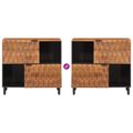 vidaXL Servírovacia skriňa Drevité hnedé dokončenie 80 x 33 x 75 cm