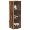 vidaXL Highboard Staré drevo 35 x 37 x 109 cm Kompozitné drevo