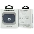 Karl Lagerfeld Monogram Choupette Head obal pre AirPods Pro 3 čierny