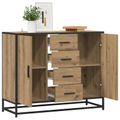 vidaXL Servírovacia skriňa Dub artisan 92 x 35 x 76 cm