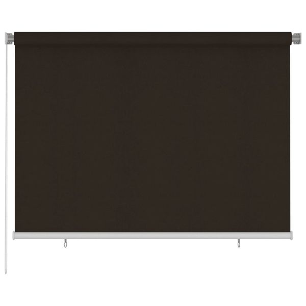 vidaXL Vonkajšia zatemňovacia roleta 200x140 cm hnedá HDPE