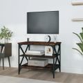 vidaXL TV skrinka dymový dub 60x40x50 cm spracované drevo