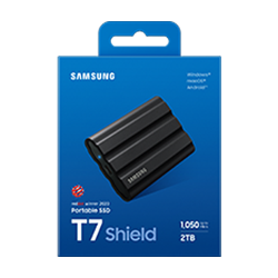 Samsung T7 Shield/2TB/SSD/Externý/2.5''/Čierna/3R