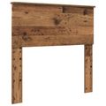 vidaXL Rám postele Staré drevo 90 x 200 cm Masívne borovicové drevo