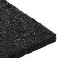 vidaXL Pad z gumových granúl na dvor Čierny 6 x 9 x 0,6 cm Guma