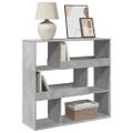 vidaXL Deliaca stena betónová sivá 100x33x94,5 cm kompozitné drevo