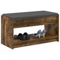 vidaXL Predsieňová lavica Údený Dub 83 x 38 x 45 cm
