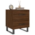 vidaXL Nočné stolíky 2 ks hnedý dub 40x35x47,5 cm kompozitné drevo