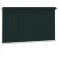 vidaXL Vonkajšia zatemňovacia roleta 245 (Š) x 140 (V) cm tmavozelená HDPE