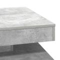 VidaXL Konferenčný stolík otočný 360 stupňov betónovosivý 70x70x34,5cm